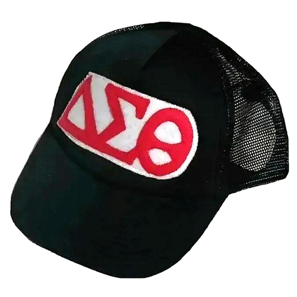 NEW Delta Sigma Theta / DST Trucker Hat (Cap)! Red & White. Women Sorority. - Picture 8 of 13